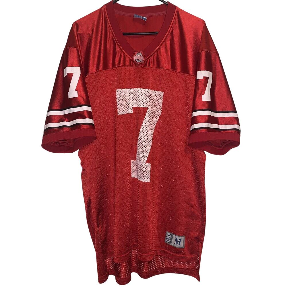 Vintage SKL Sports Ohio State University Buckeyes OSU Football #7 Jersey M